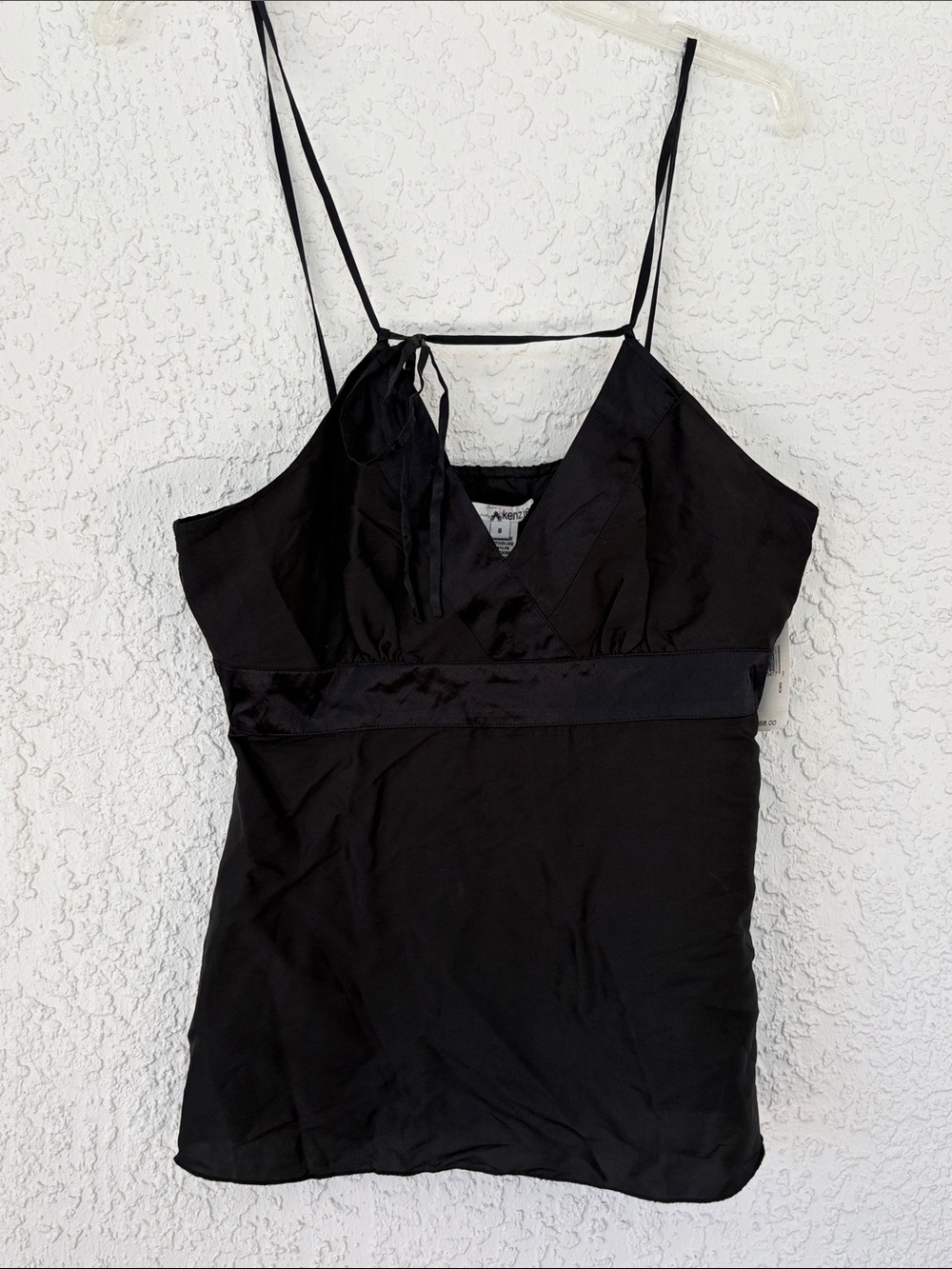 kenzie Black silk camisole size 8